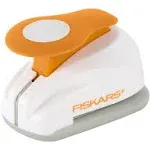 Fiskars Medium Lever Punch Circle White/Orange Perfect for Repeat Punches