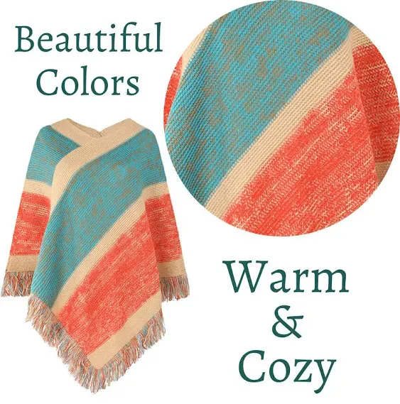 Chic Cardigan Bohemian Poncho | Soft and Comfortable Lightweight Cardigan Pon...