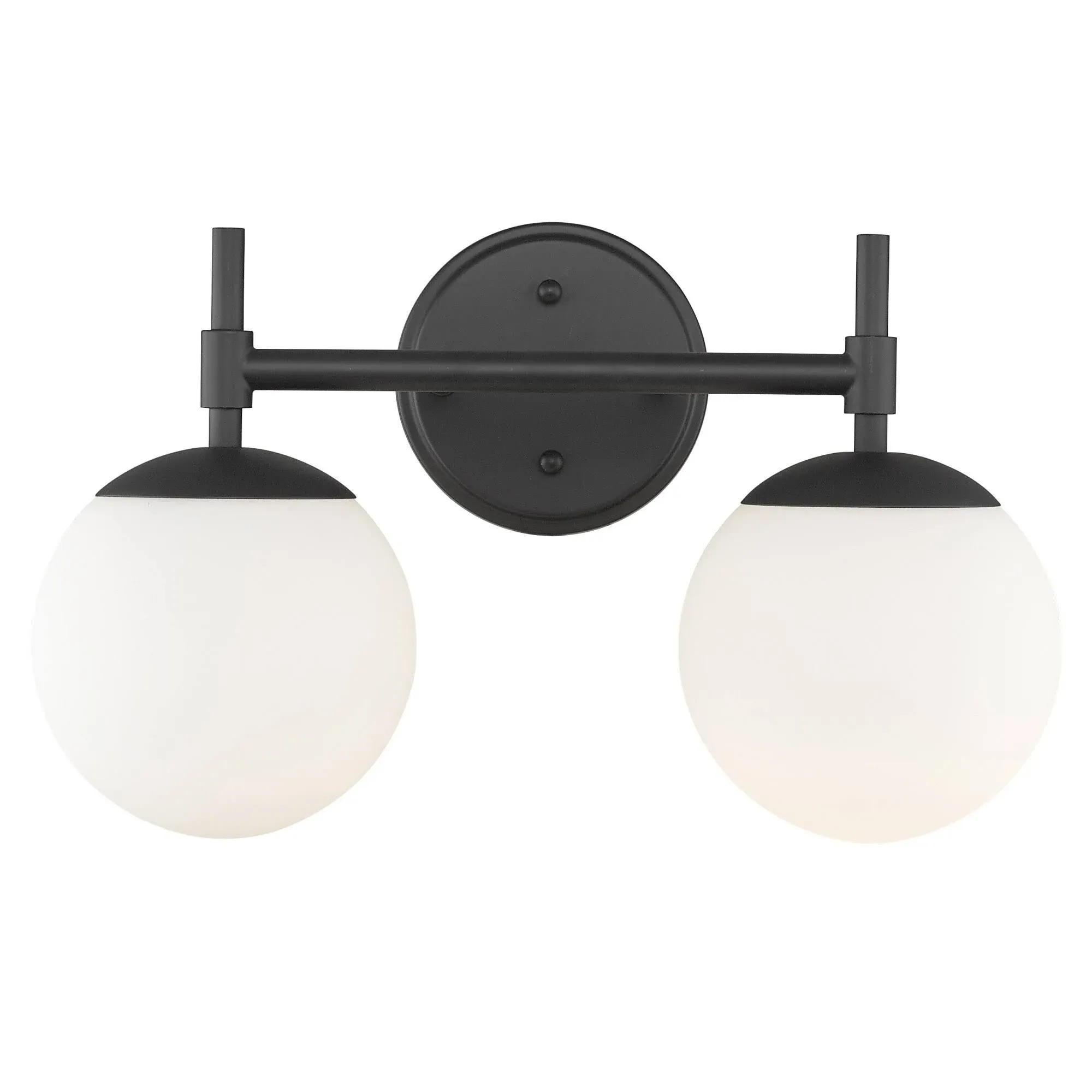 Miseno Redondo 2 Light 16" Wide Bathroom Vanity Light - Matte Black