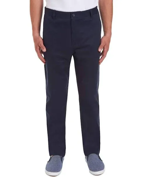 Nautica Young Men's Uniform Flat Front Stretch Twill Pant