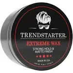 TRENDSTARTER EXTREME WAX 2oz Travel Size Premium Water Based Flake-Free Hair Wax