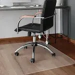 Costway 47'' x 59'' PVC Chair Floor Mat Home Office Protector for Hard Wood ...