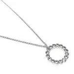 kate spade ♠️- “Full Circle Mini Pendant Necklace”, in Silver, NWT