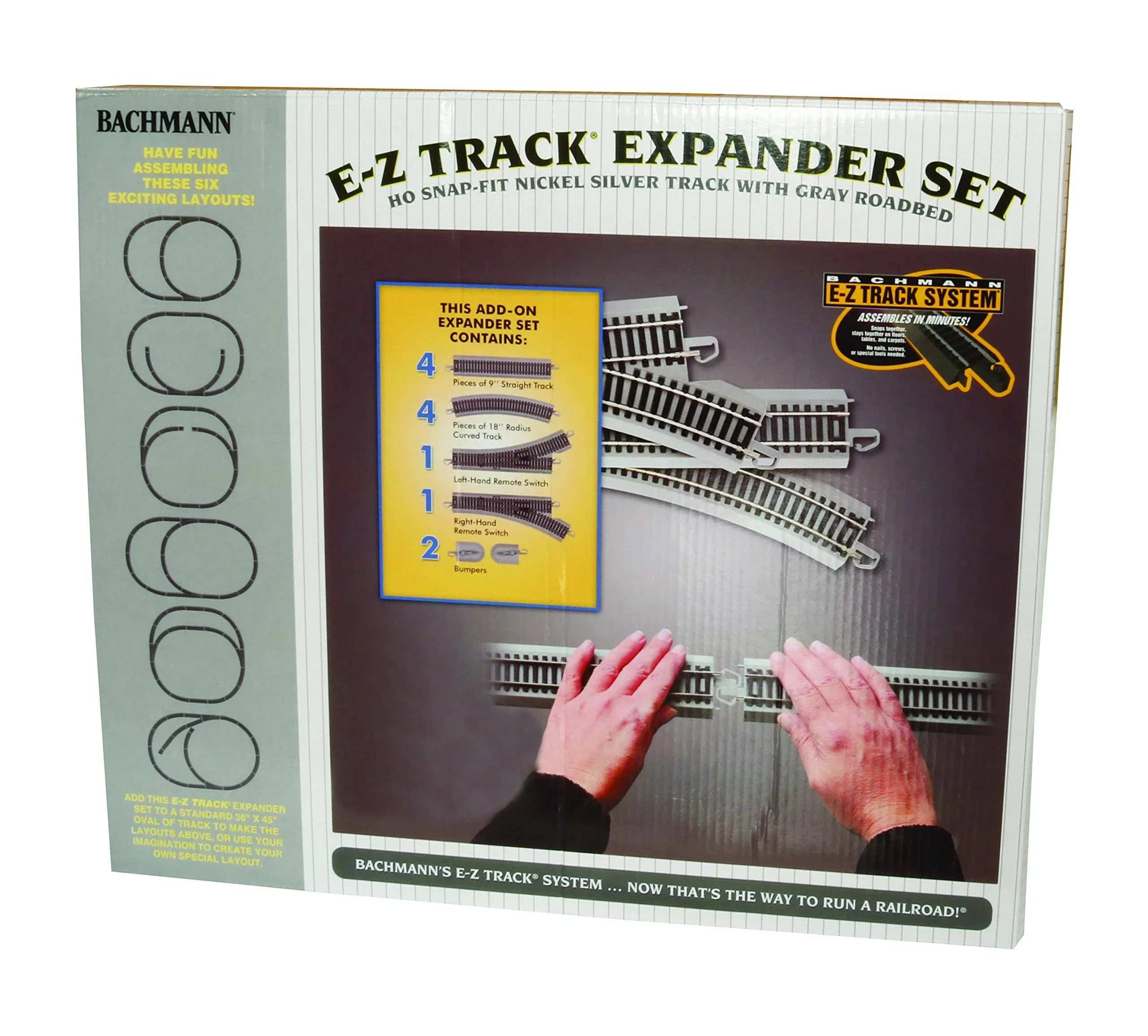 Bachmann Trains Snap-Fit E-Z Track Nickel Silver Layout Expander Set