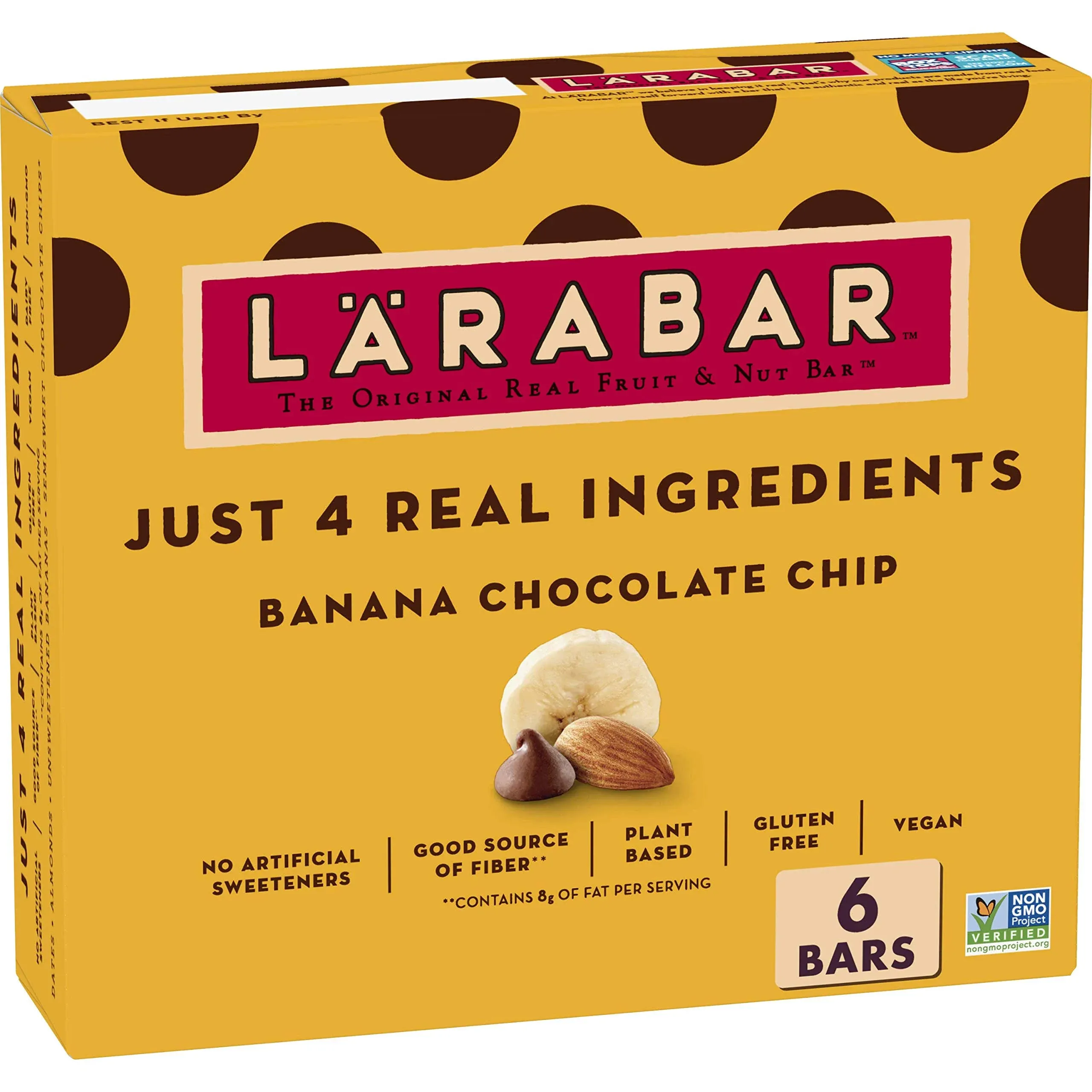 Larabar Fruit & Nut Bar, Banana Chocolate Chip - 12 pack, 1.6 oz bars