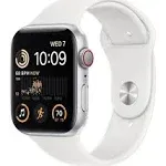 Apple Watch SE 2nd Generation (GPS) 40mm Starlight Aluminum Case with Starlight Sport Band - S/M - Starlight