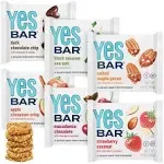 Yes Bar Six Flavor Variety Pack Plant Based Protein Decadent Snack Bar Vegan Paleo Gluten Free Dairy Free Low Sugar Healthy Snack