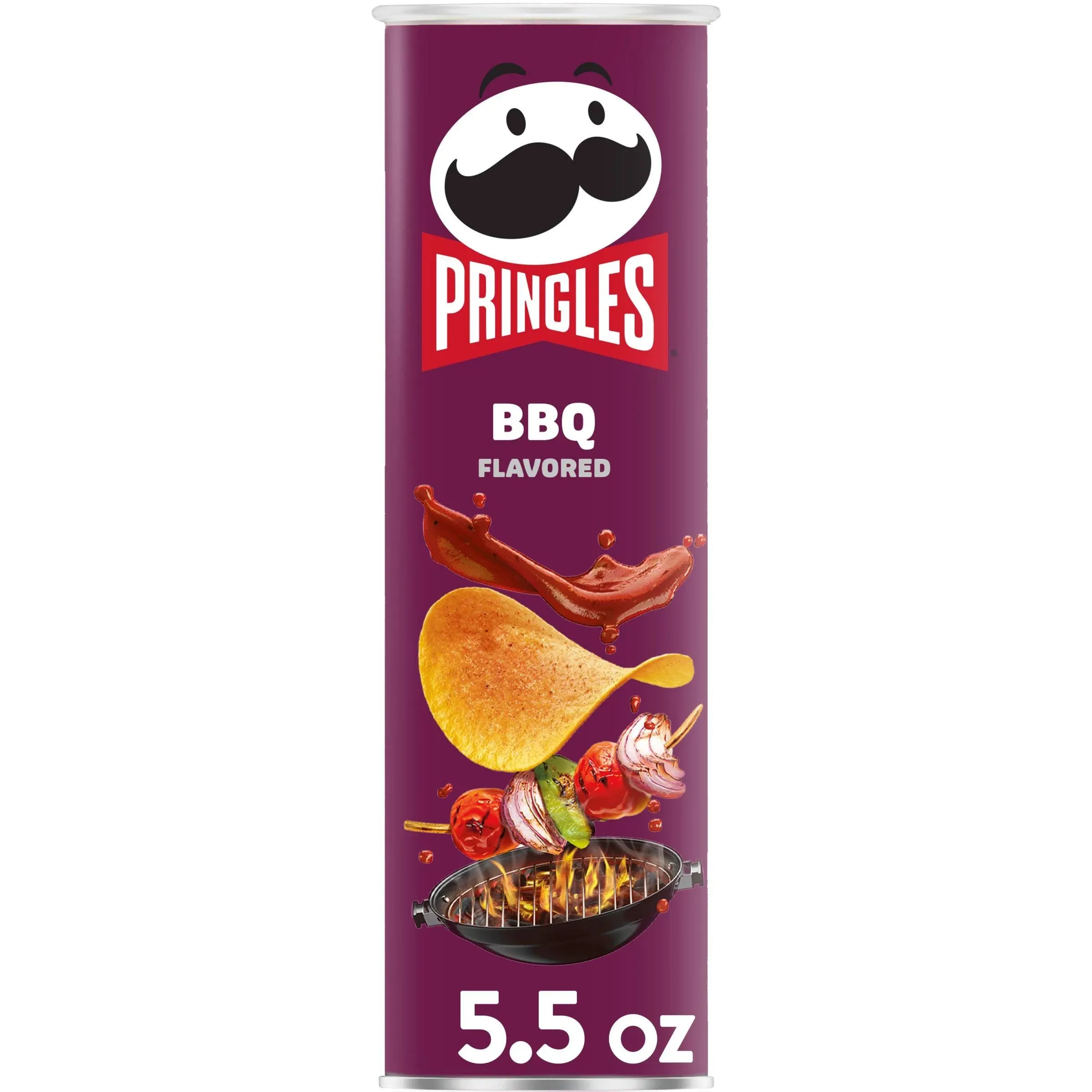 Pringles Potato Crisps, BBQ Flavored - 5.5 oz