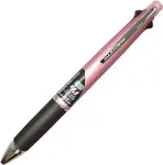 Uni Jetstream Multi Function Pen, 4 Color Ballpoint Pen,Light Pink Barrel (MSXE510005.51)