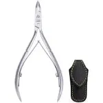 Germanikure Luxury Cuticle Nipper in Leather Case Double Sharpened Ethically Made in Solingen Germany