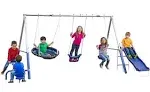 XDP Recreation Free N' Swing Swing Set, Gray