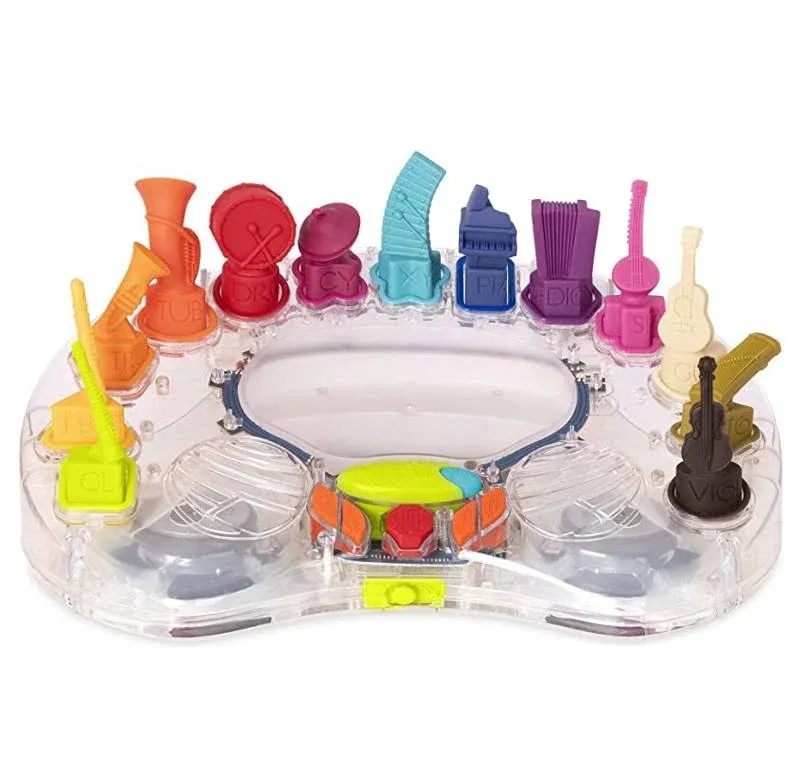 B. toys - B. Symphony Musical Toy Orchestra for Kids 3+ Years– 13 Musical Instruments for Classical Music for Babies and Toddlers – Interactive Kids Music Toys with Lights and 15 Songs