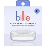 1 Pack of 4 - Billie Razor Refill Cartridge Heads 5 Blade Razors, SEALED NIB