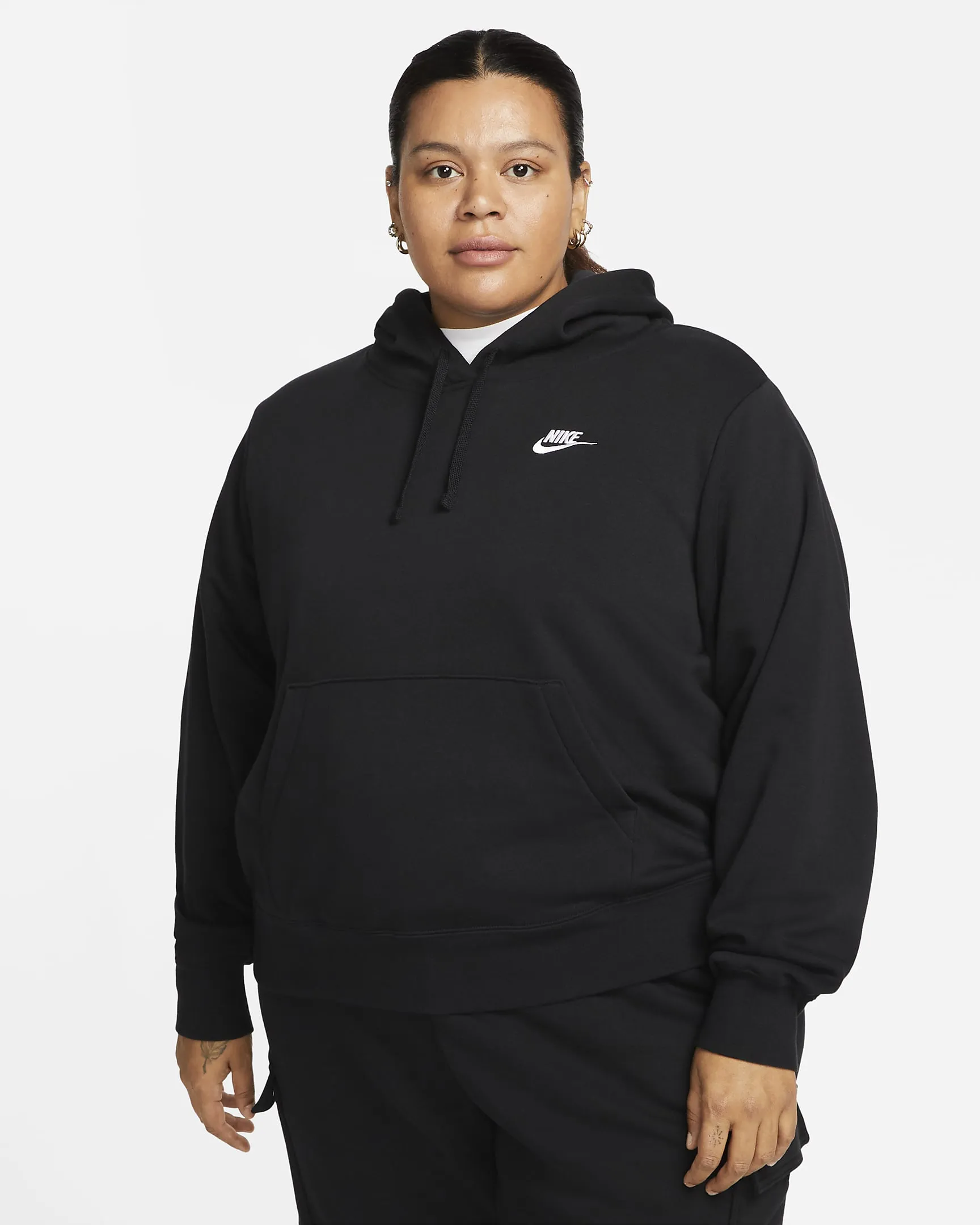 Nike Sportswear Women's Club Fleece Pullover Hoodie, XL, Sanddrift