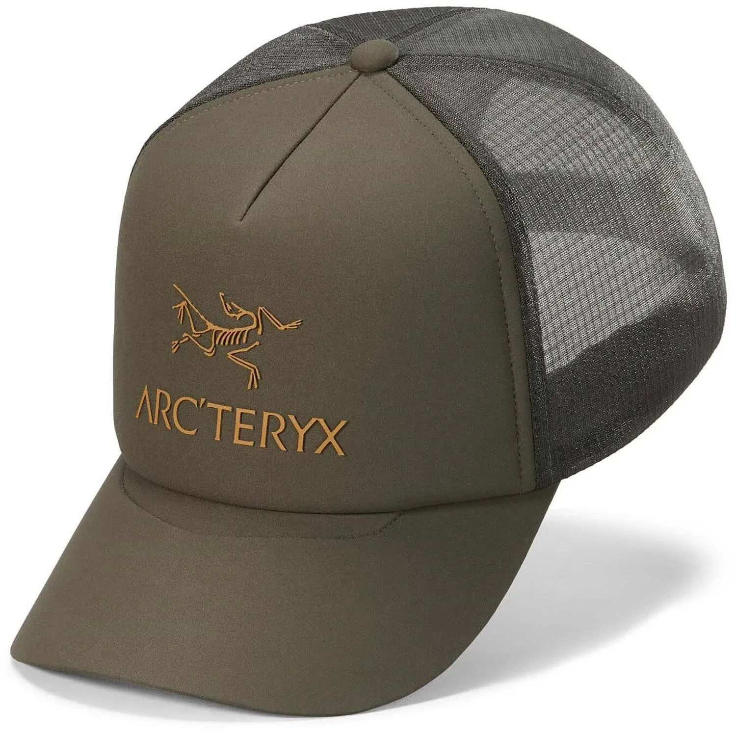 **NOVO EM FOLHA COM ETIQUETAS** Chapéu Curvo Arc'teryx Bird Word Trucker - Preto Grafite-