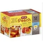 H.E.B Iced Tea Single Serve Cups 12 cts. Peach (Pack of 2)