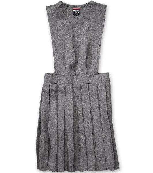 French Toast Girls V-Neck Pleated Jumper