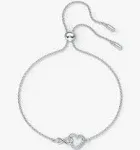 Swarovski Infinity Heart Bracelet White