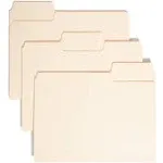 Smead SuperTab Heavyweight File Folder, Oversized 1/3-Cut Tab, Letter Size, Manila, 50 Per Box (10401)