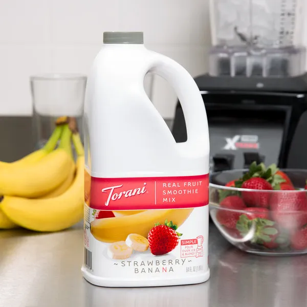 Torani Strawberry Fruit Smoothie Mix - 64 fl. oz.