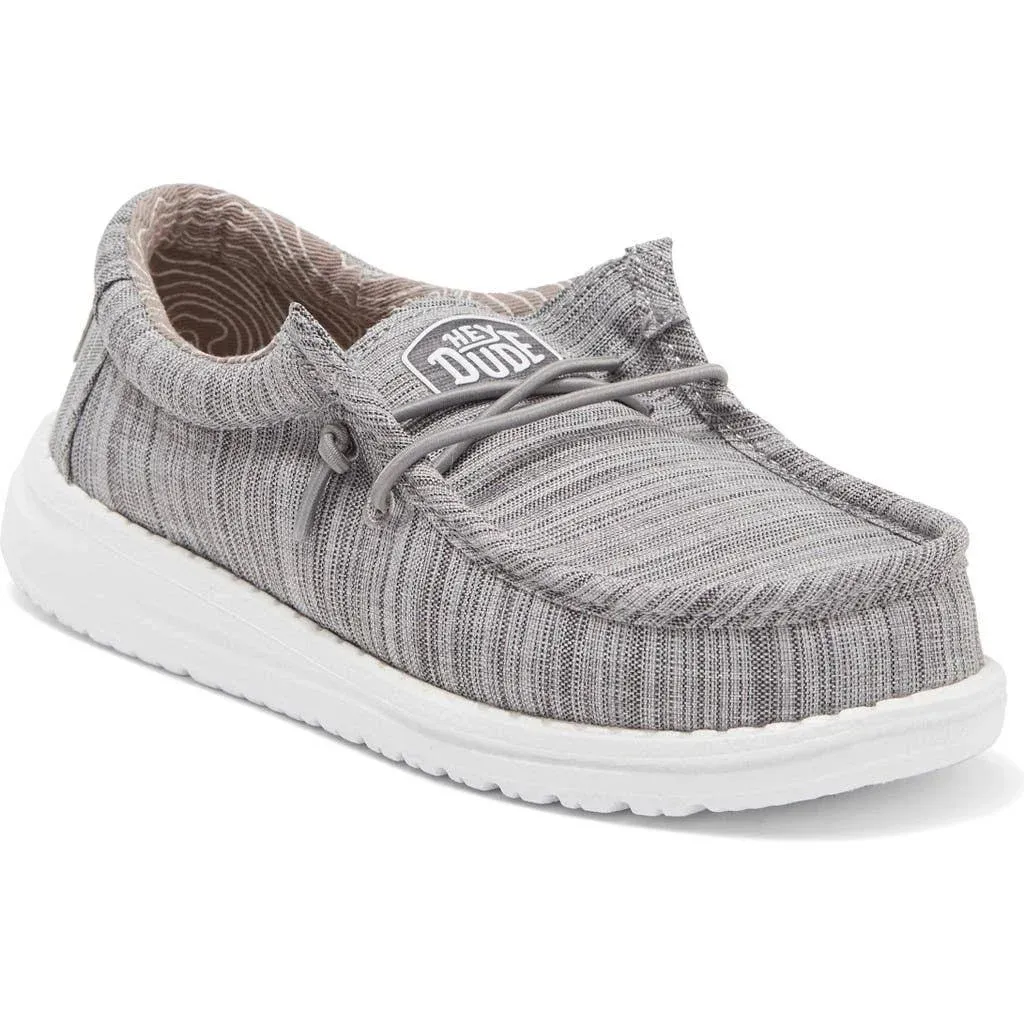 Hey Dude Youth Wally Casual Shoes - Stone