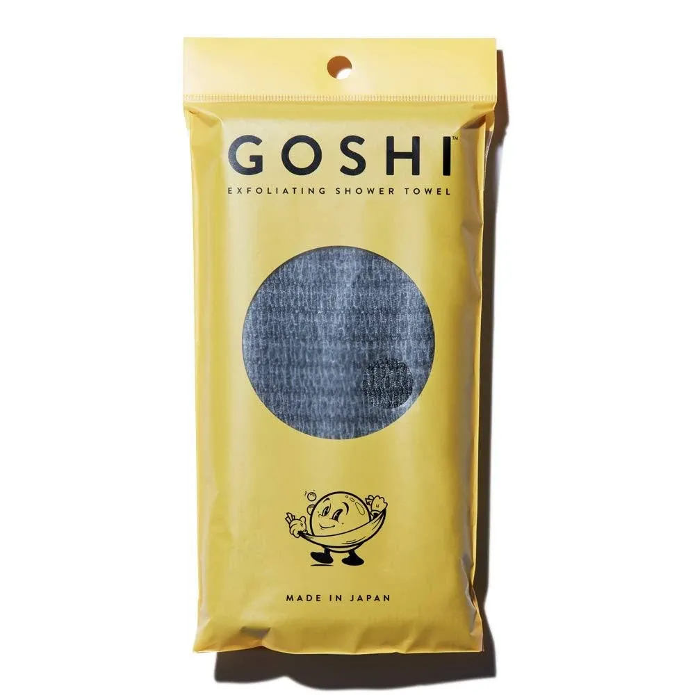 Goshi Exfoliating Shower Towel Rip-Resistant Exfoliating Washcloth for All Skin Types