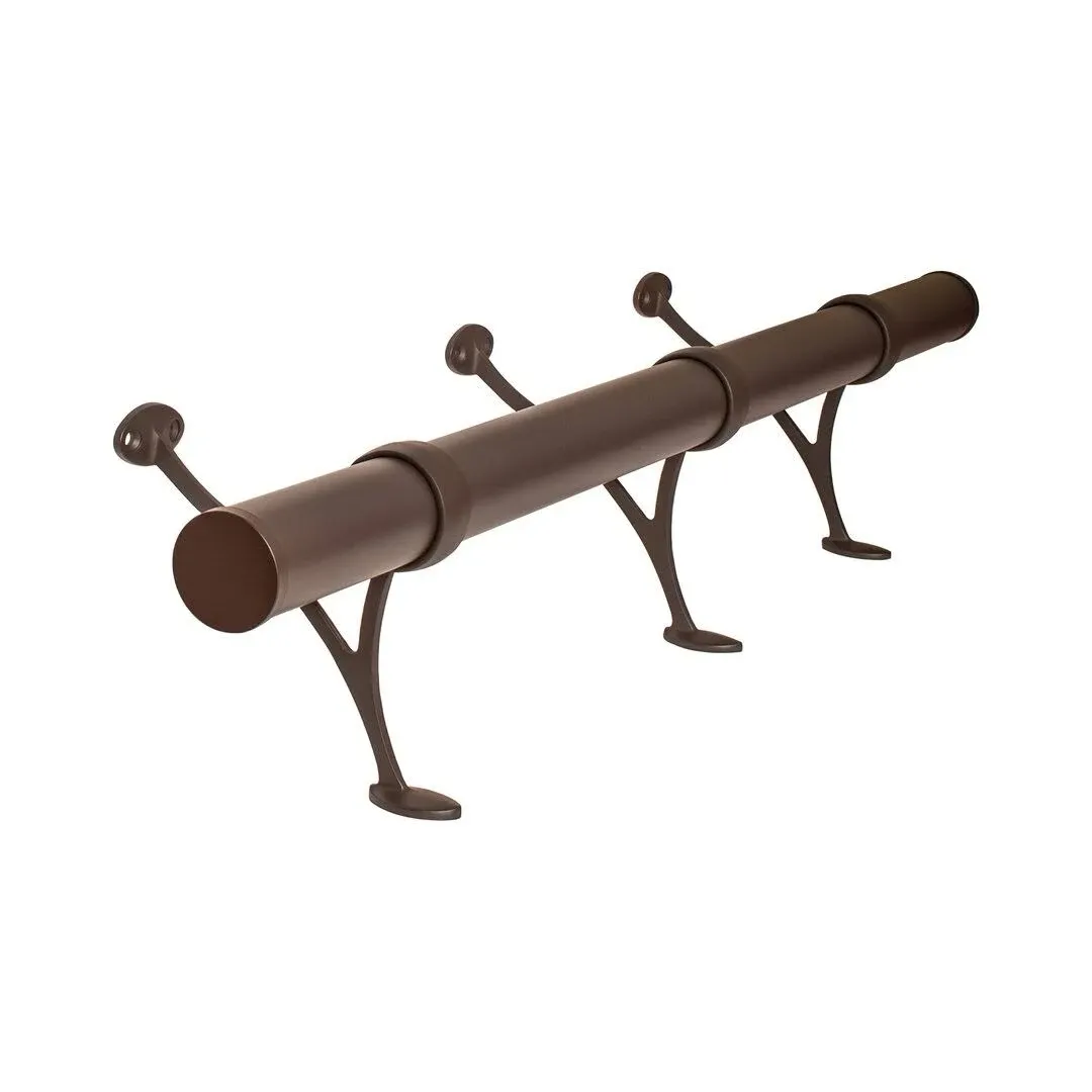 OUTWATER 8' Bar Foot Rail Kit - Complete Undercounter Mount Hardware and Tubing, Oil Rubbed Bronze Finish