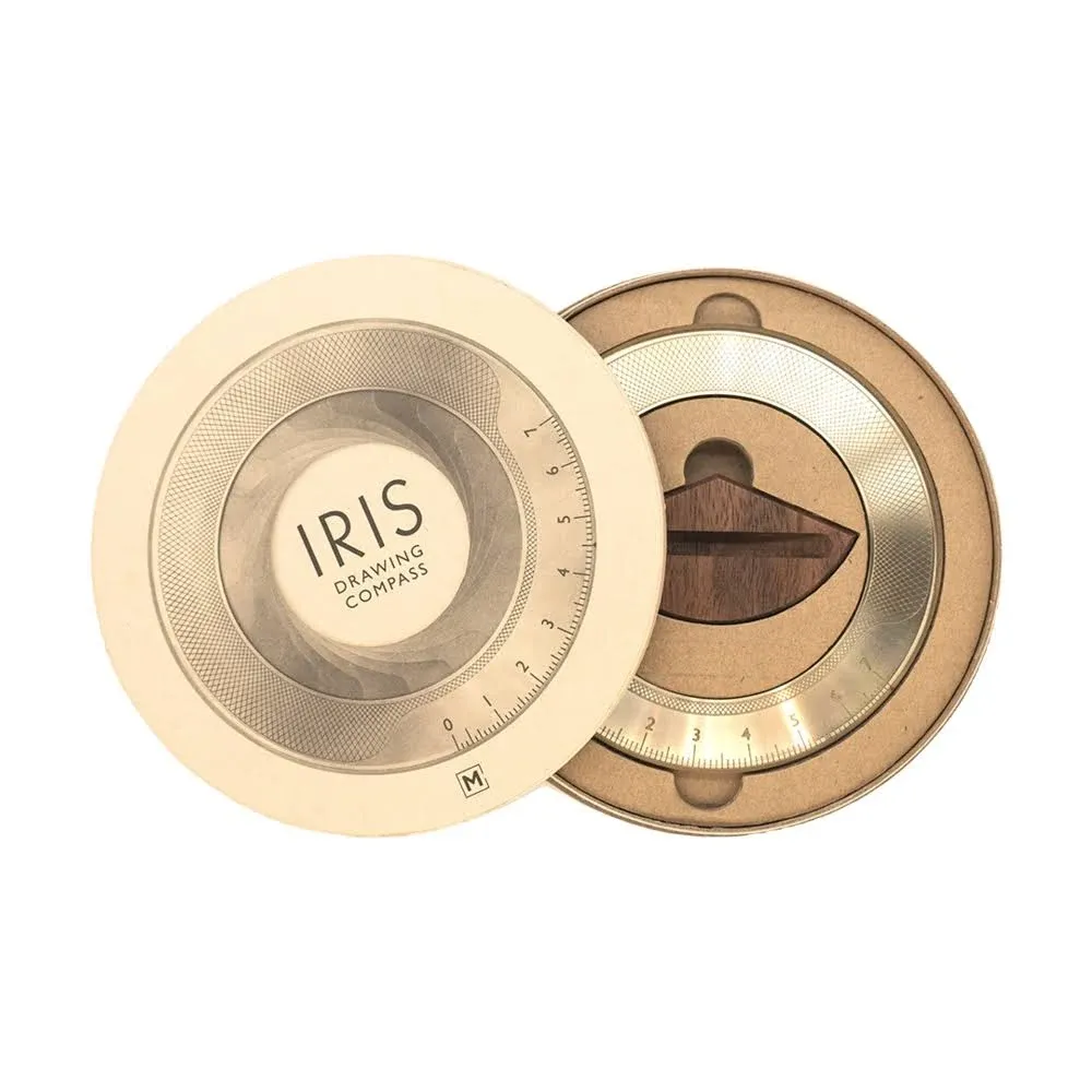 Iris Solid Brass Drawing Compass