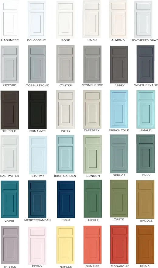 ALL-IN-ONE Paint, Durable cabinet and furniture paint. Built in primer and top coat, no sanding needed. Includes our 30 featured color card - Truffle, Quart