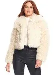 Donna Salyers Fabulous Furs Snowdrift Faux Fur Jacket in Ivory at Nordstrom, Size Large