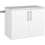 Prepac HangUps White Engineered Wood 2-Door Base Garage Storage Cabinet