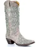 Corral Women&#039;s Glitter Inlay and Crystals Boot - Snip Toe - A3321